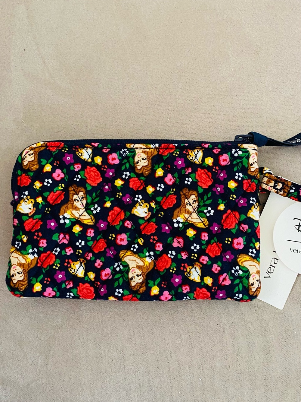 Vera Bradley x Disney Outlet Zip ID Card Case & Lanyard NWT Belle B